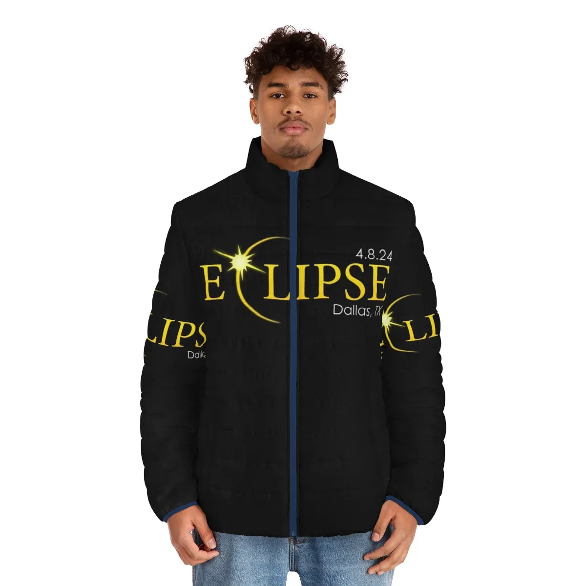 2024 Eclipse Dallas Puffer Jacket - Celebrate the Total Solar Eclipse in Style