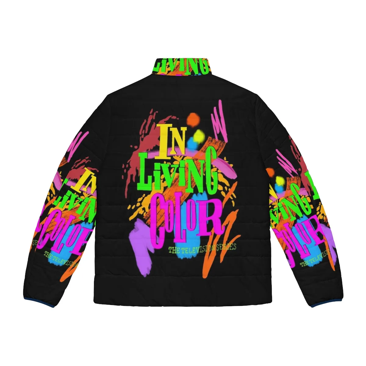 90's Inspired "In Living Color" Puffer Jacket