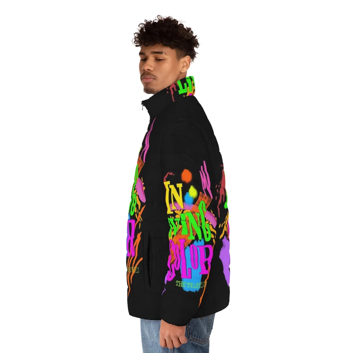 90's Inspired "In Living Color" Puffer Jacket