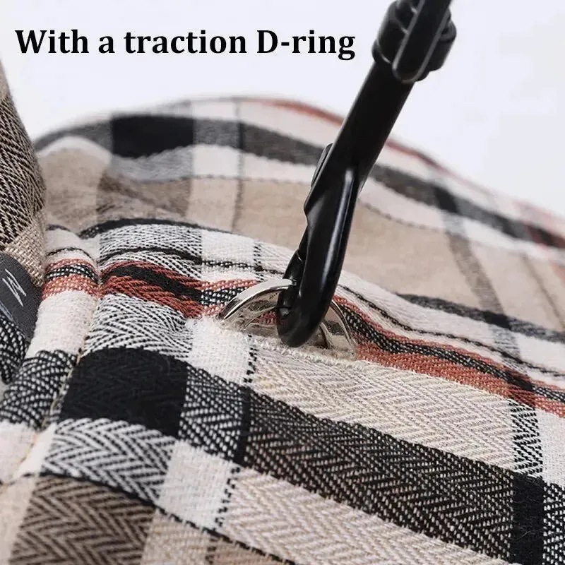 Anniepaw Highland Hound Dual Elegance: Plaid & Solid Turtleneck