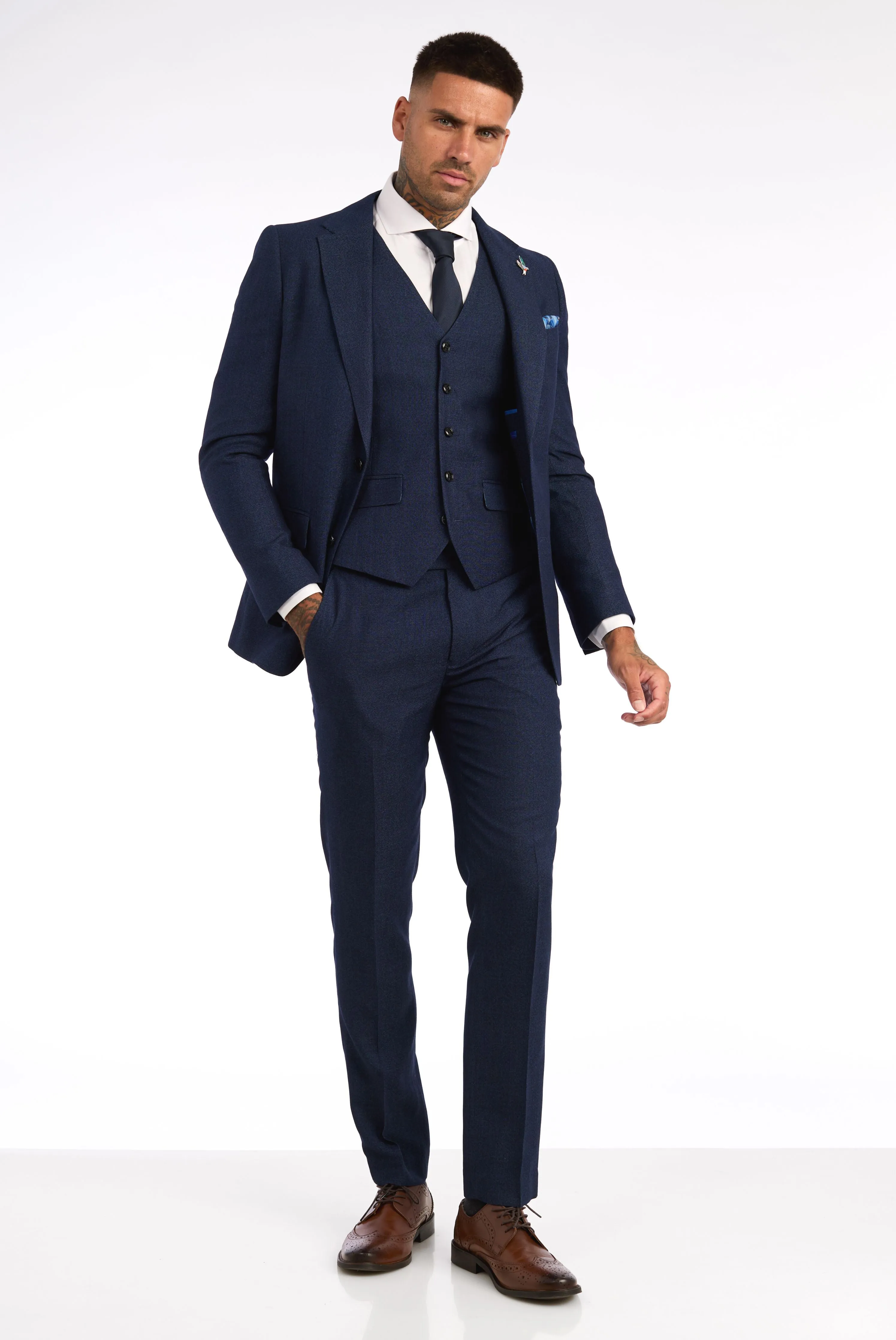 ARCHIE Blue Suit Waistcoat