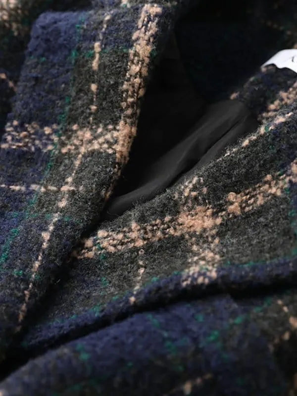 Autumn Winter Plaid Coat