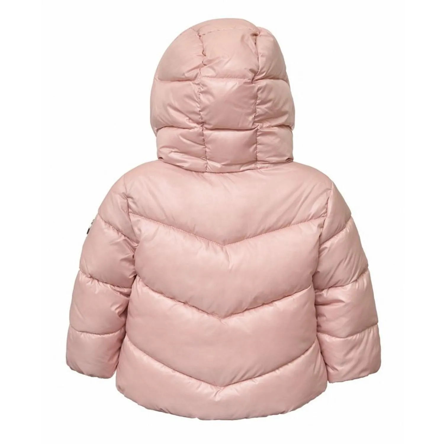 Baby Girls Metallic Lined Hood Puffer Jacket