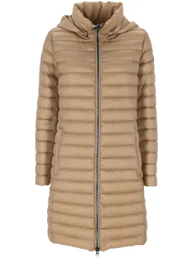 Beige Duck Down Quilted Jacket