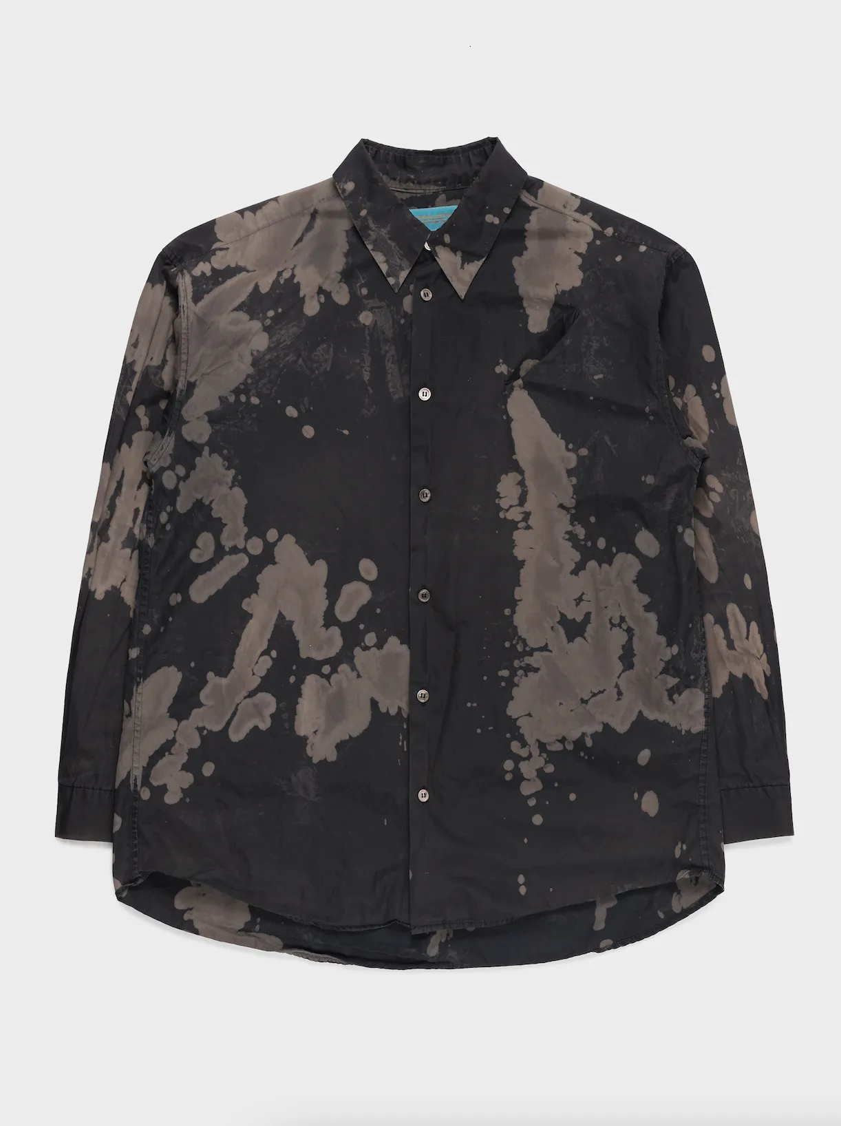 Bleach Splatter Button Up Shirt