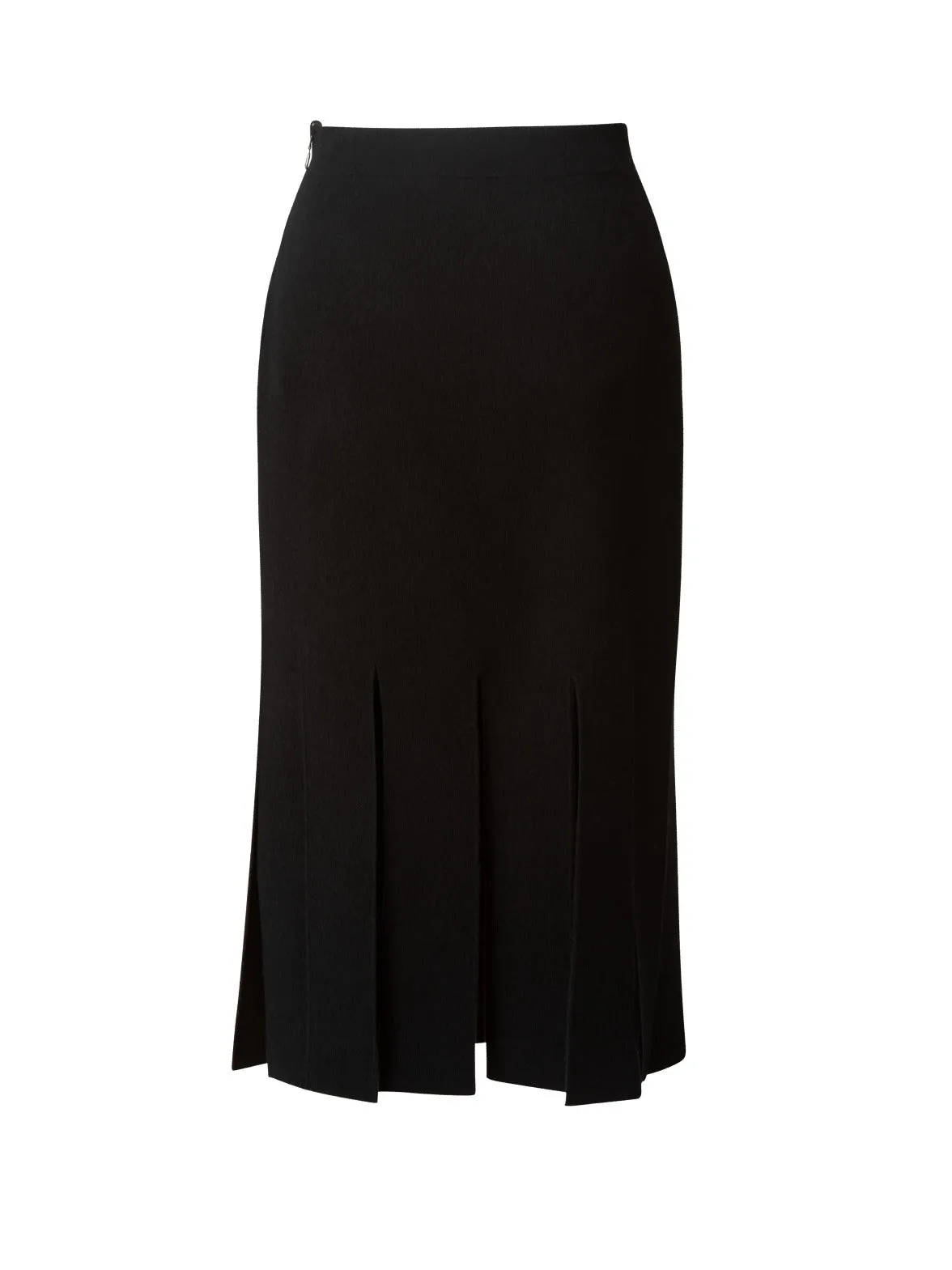 Cashmere Double Face Reversible Fringe Skirt