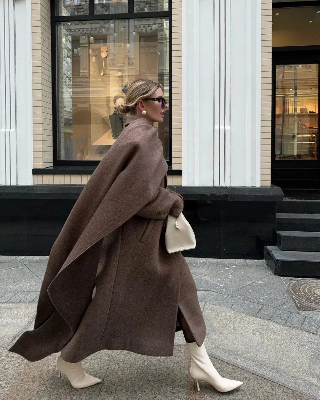 Chic Scarf trench coat long and short trench coat peacoat