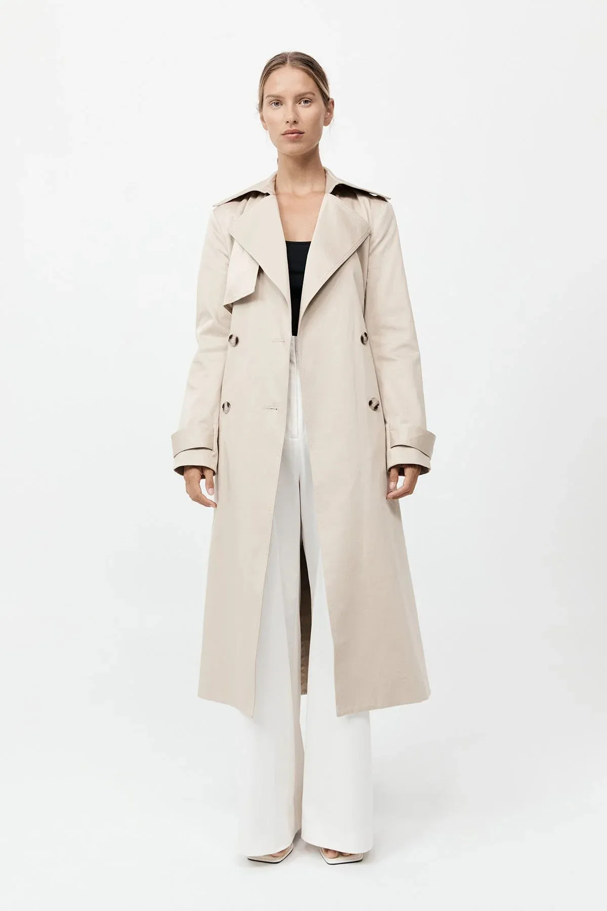 Classic Trench Coat in Champagne