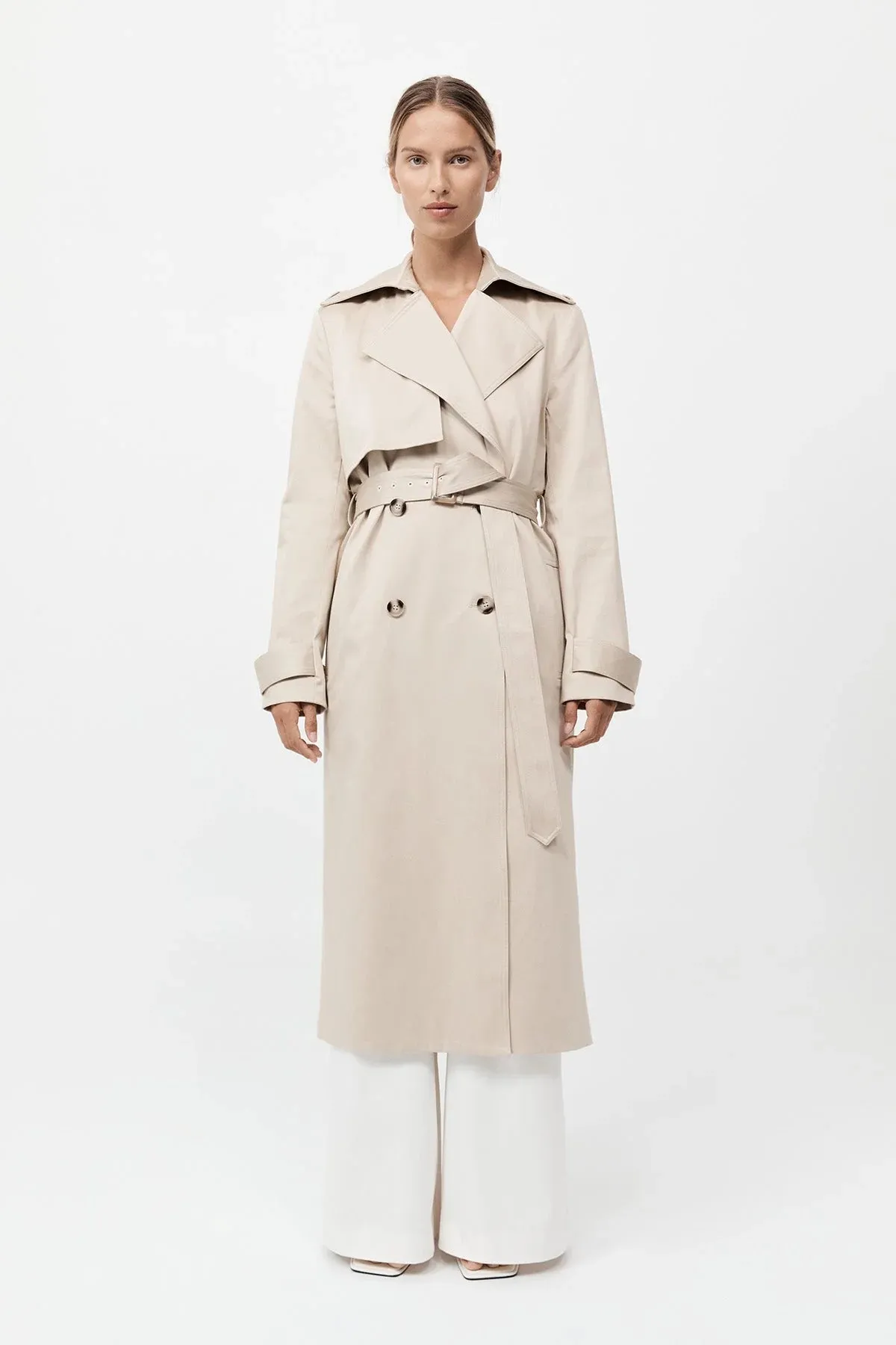 Classic Trench Coat in Champagne