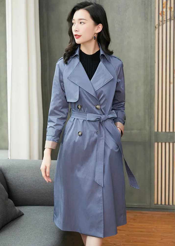 Custom Size Double Breasted Belt Trench Coat