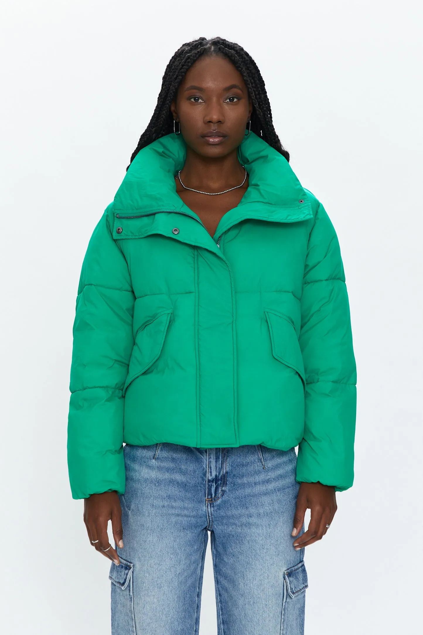 Donovan Swing Puffer Jacket - Evergreen