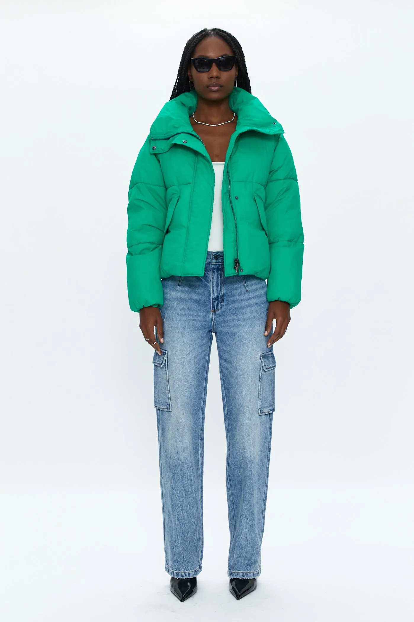 Donovan Swing Puffer Jacket - Evergreen