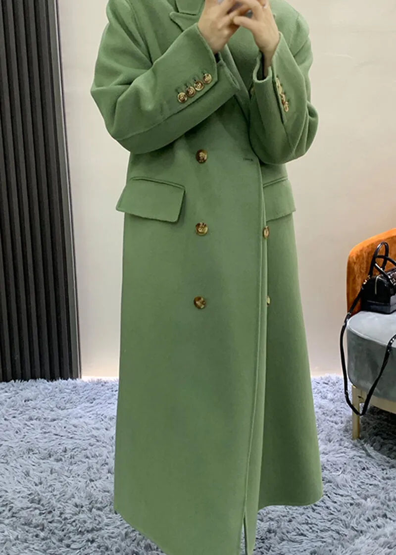 Double Breasted Wool Longline Coat