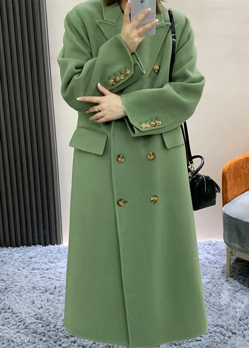 Double Breasted Wool Longline Coat