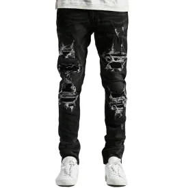 Embellish Luciano Ripped Denim Jeans in Black