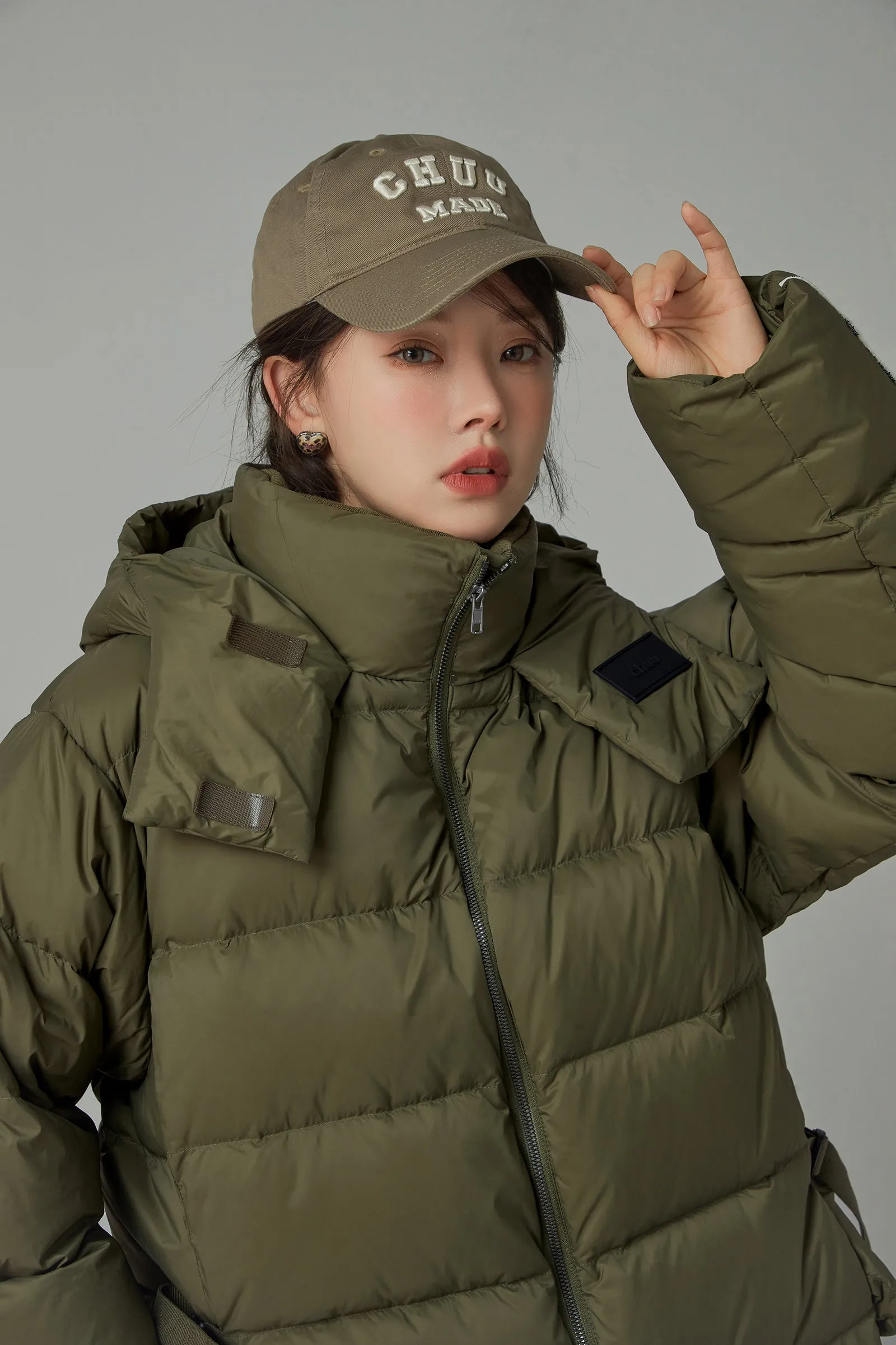 Fast Forward Oversized Hooded Padded Jacket