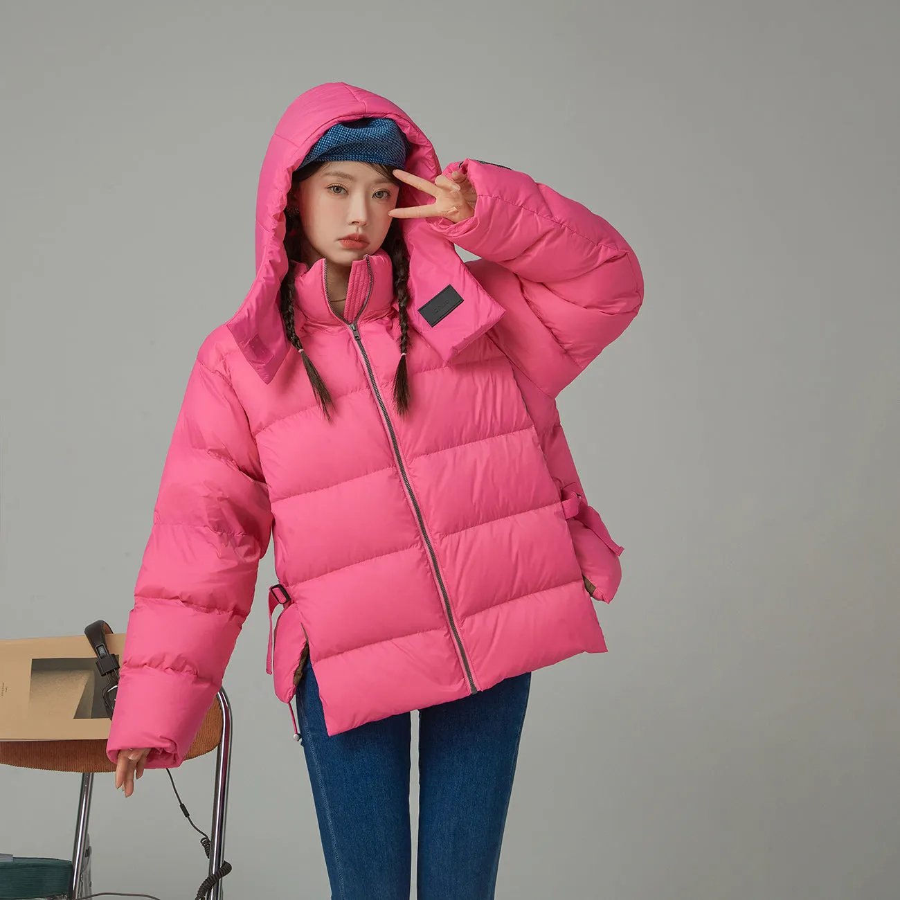 Fast Forward Oversized Hooded Padded Jacket