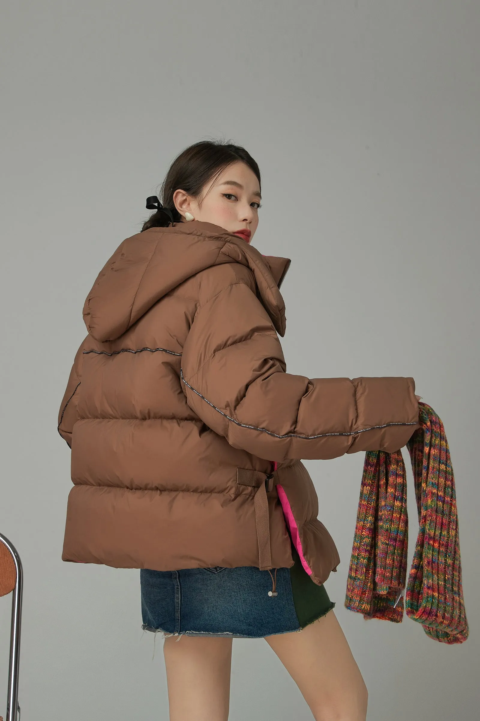 Fast Forward Oversized Hooded Padded Jacket