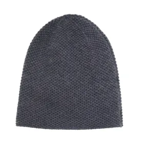 Heavy Seed stitch knitted Cashmere Beanie Soldeu Jeans