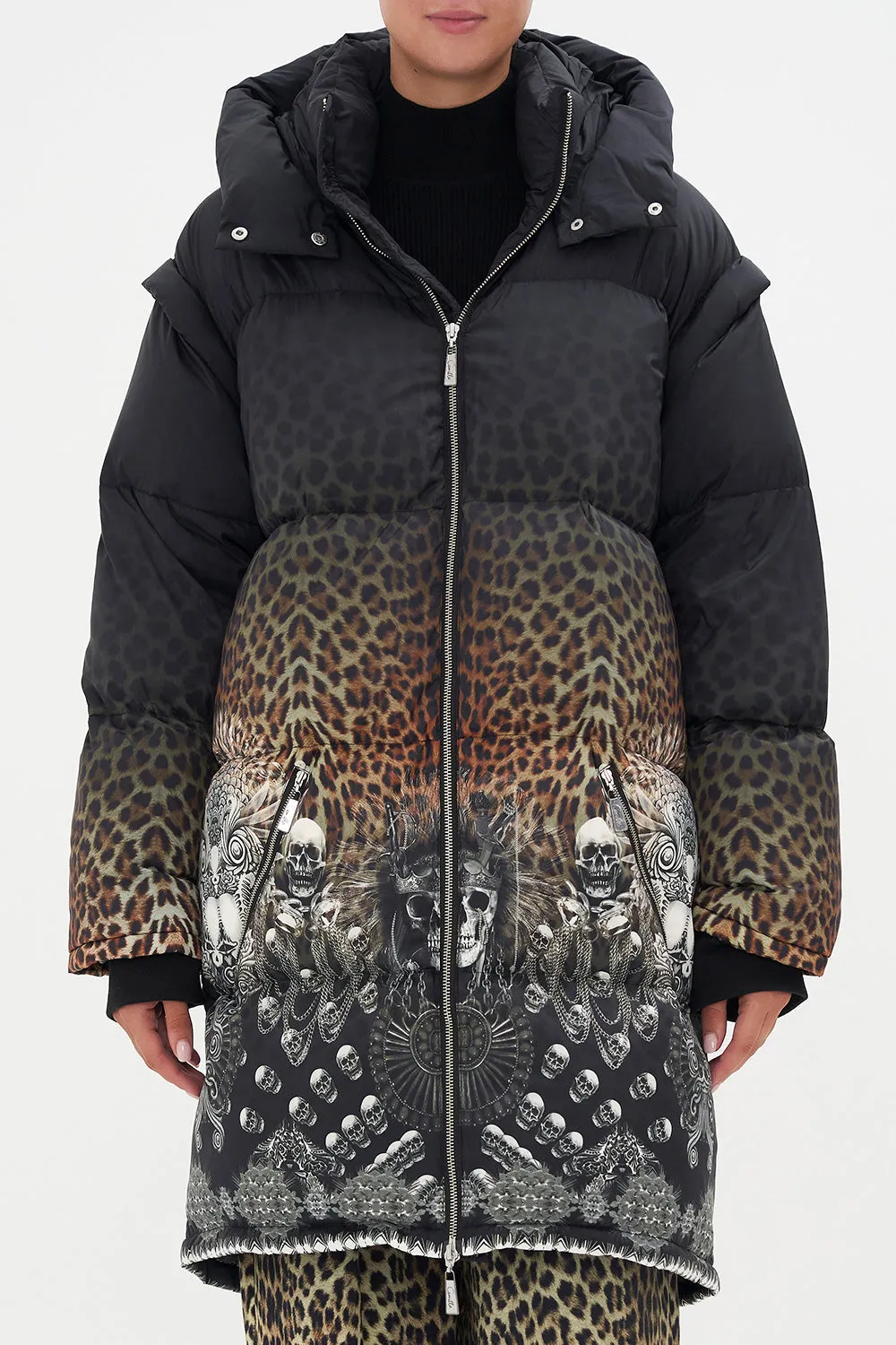 HOODED PUFFER COAT ORDER OF DISORDER