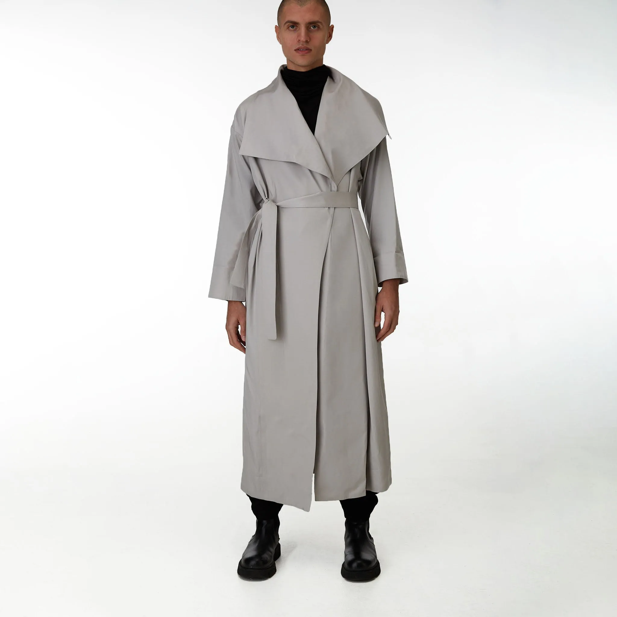 Lâcher Prise - Exode Grey Trench Coat