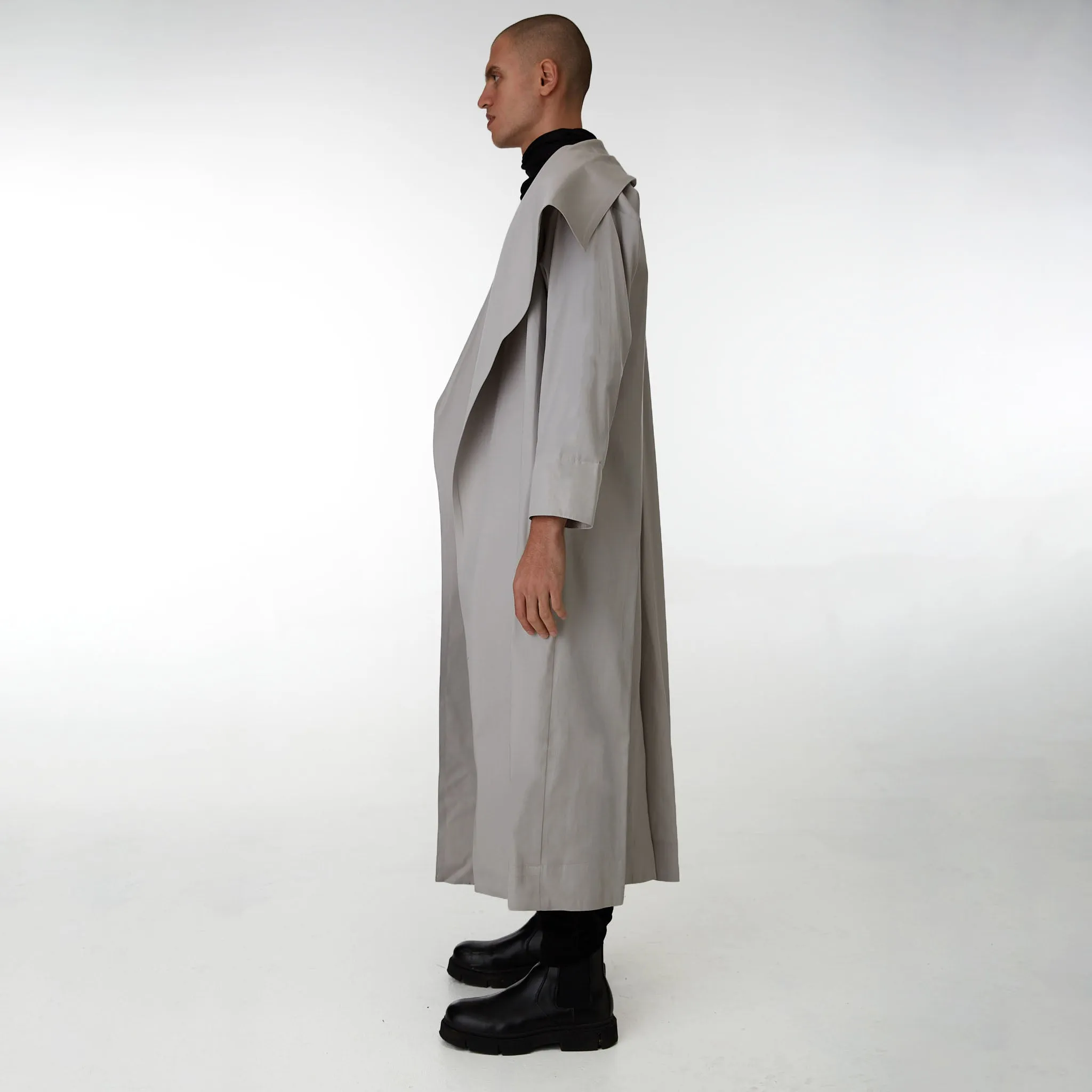 Lâcher Prise - Exode Grey Trench Coat