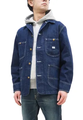 Lee Loco Jacket LT0659 Men's Chore Coat Unlined Railroad Work Jacket LT0659-336 Mid-Wash Faded Blue Denim