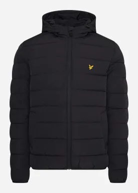 Lightweight puffer jacket - jet black