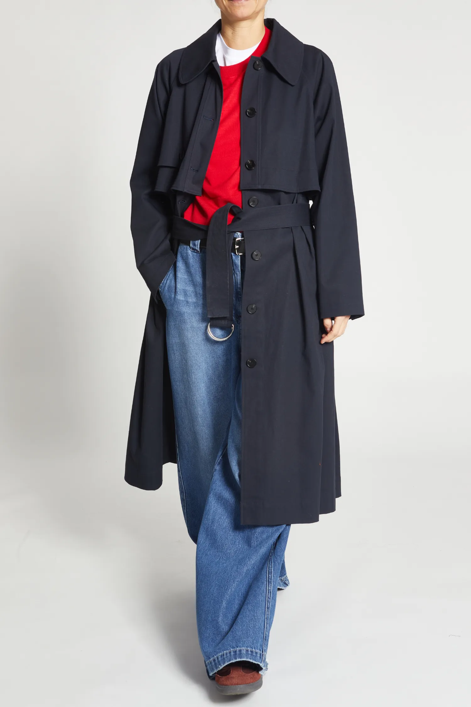 London Convertible Trench, Navy