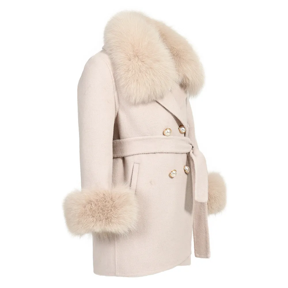 London Nude Cashmere Kids Coat