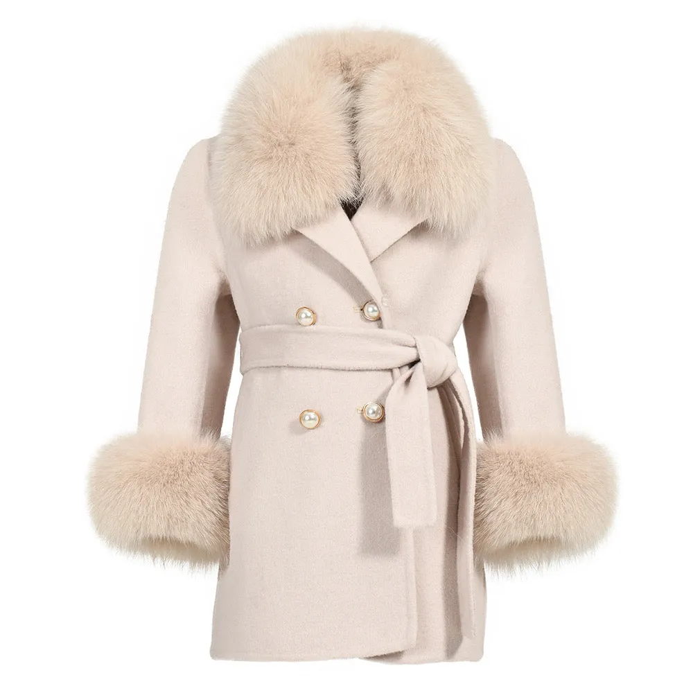 London Nude Cashmere Kids Coat