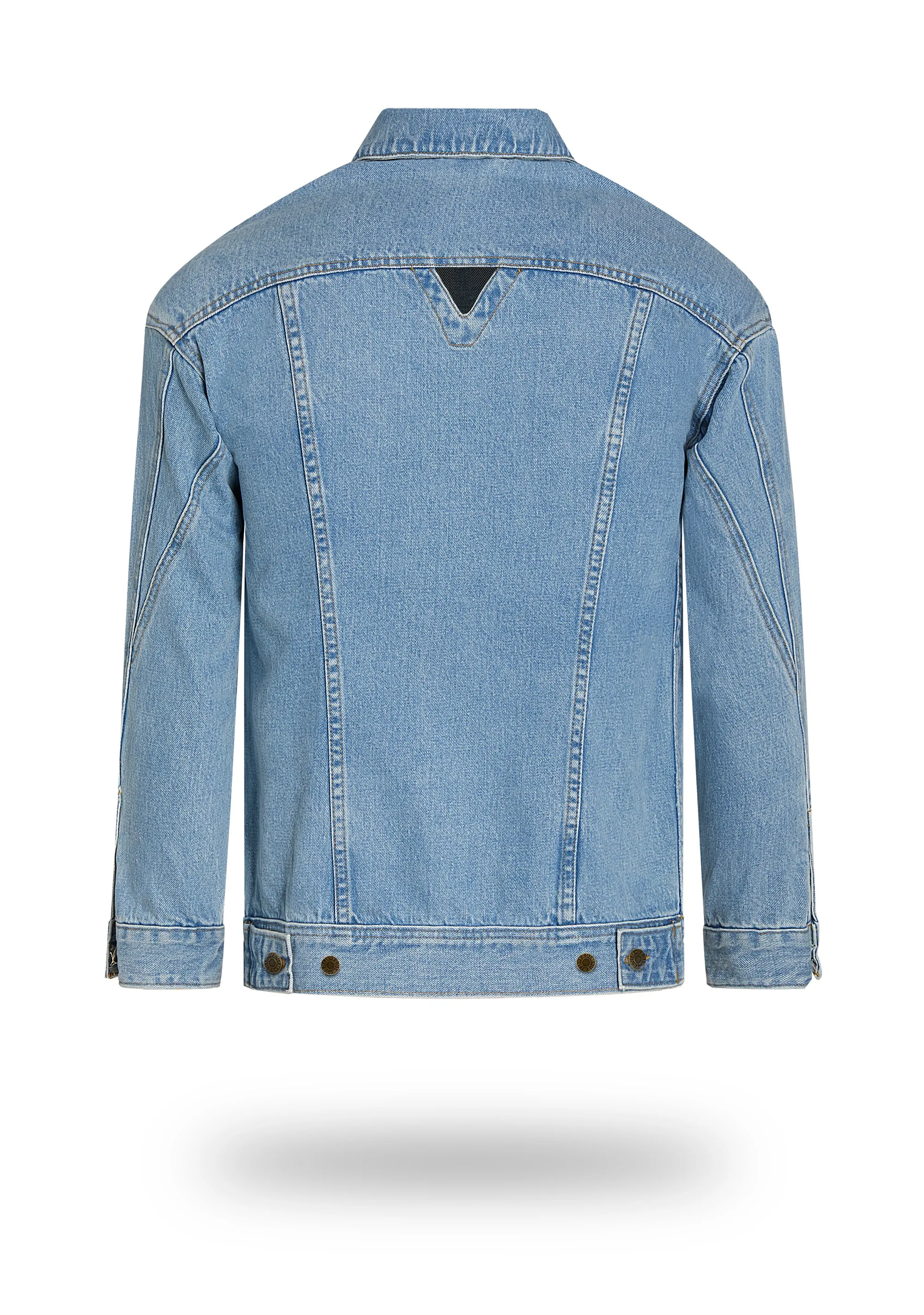 Longer Light Wash Denim Jacket