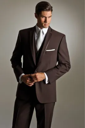 Men brown tuxedo suit