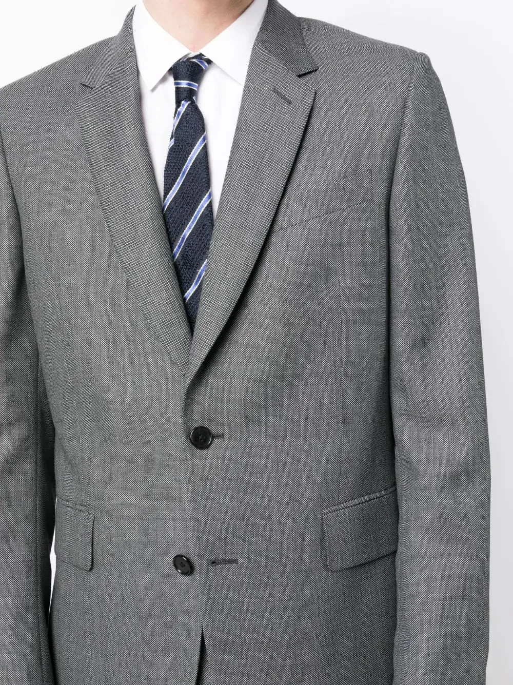 Mens Tailored Fit 2 Button Suit