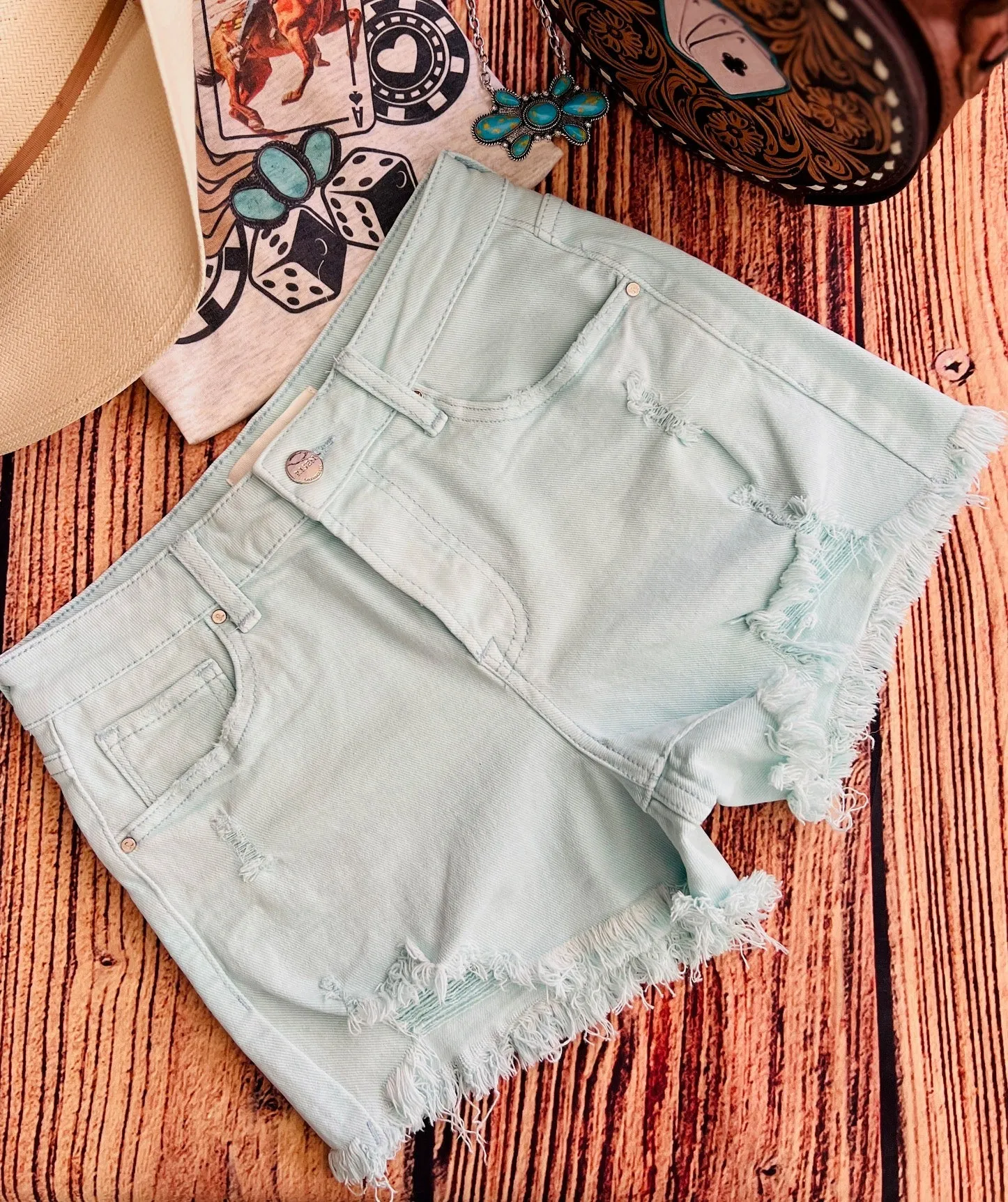 Mint to Be Light Shorts*