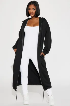 Nonstop Flights Oversized Jacket - Black