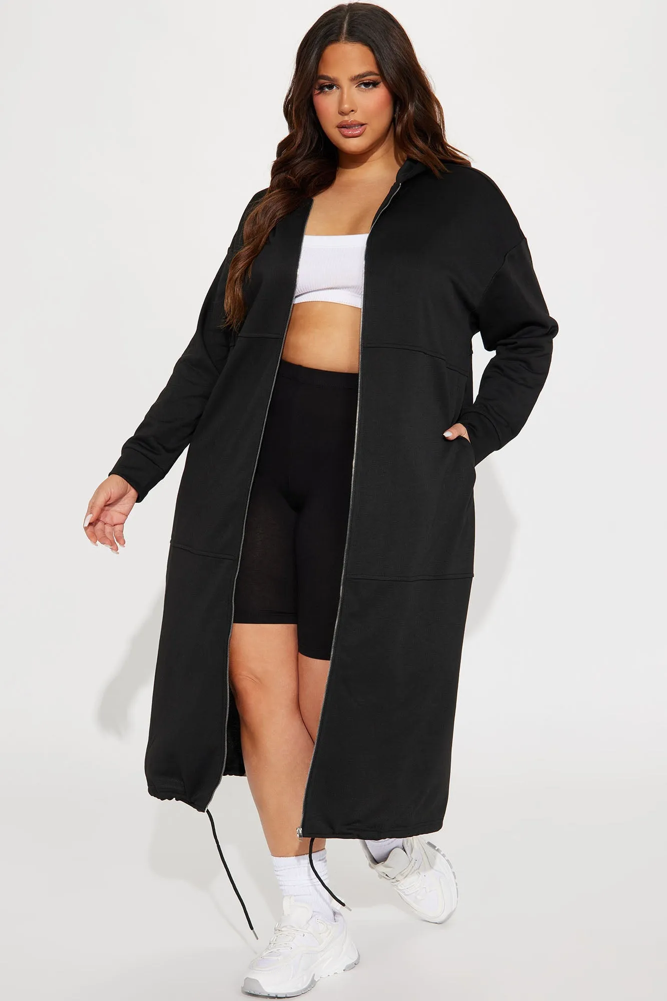 Nonstop Flights Oversized Jacket - Black