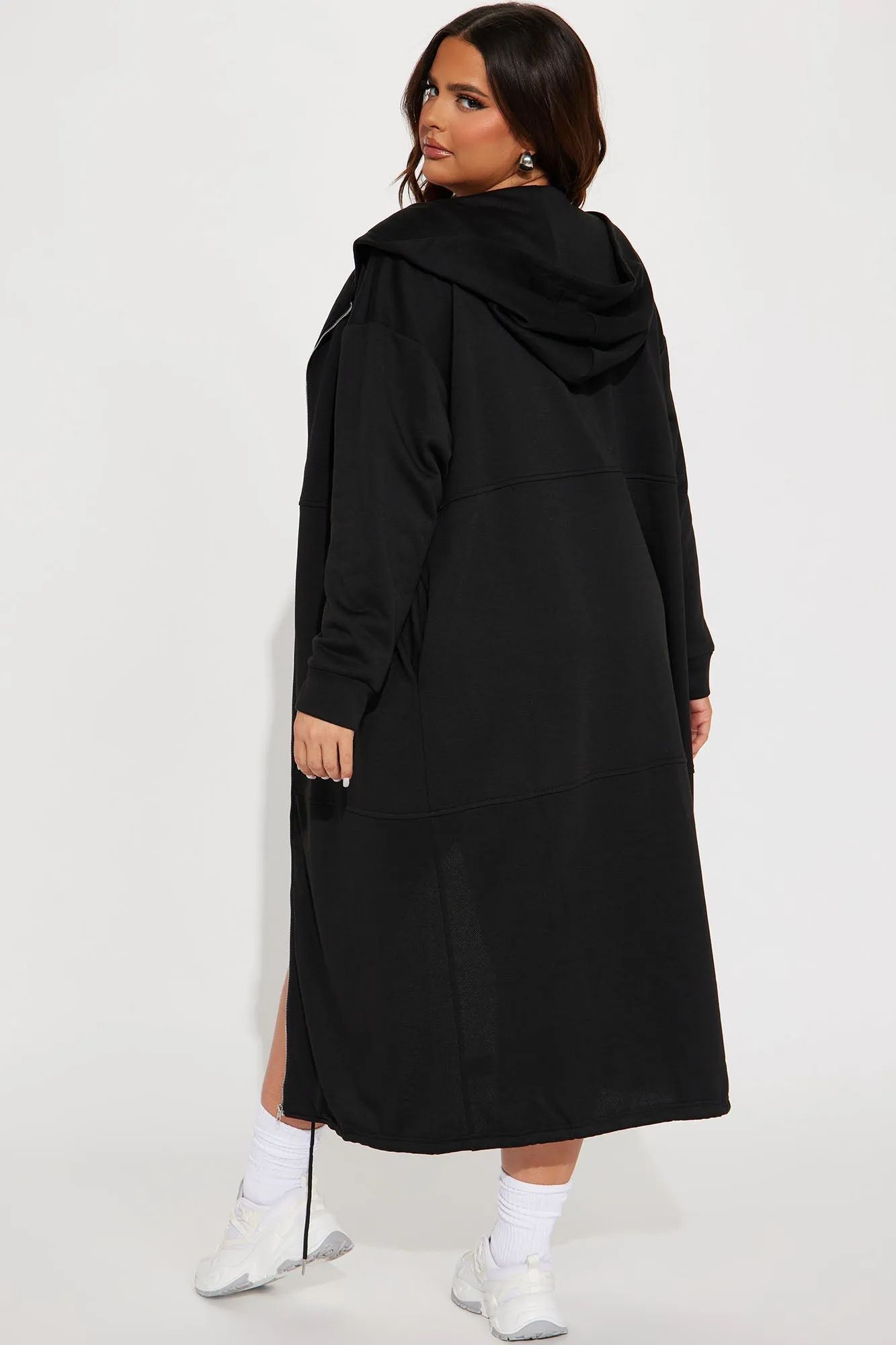 Nonstop Flights Oversized Jacket - Black