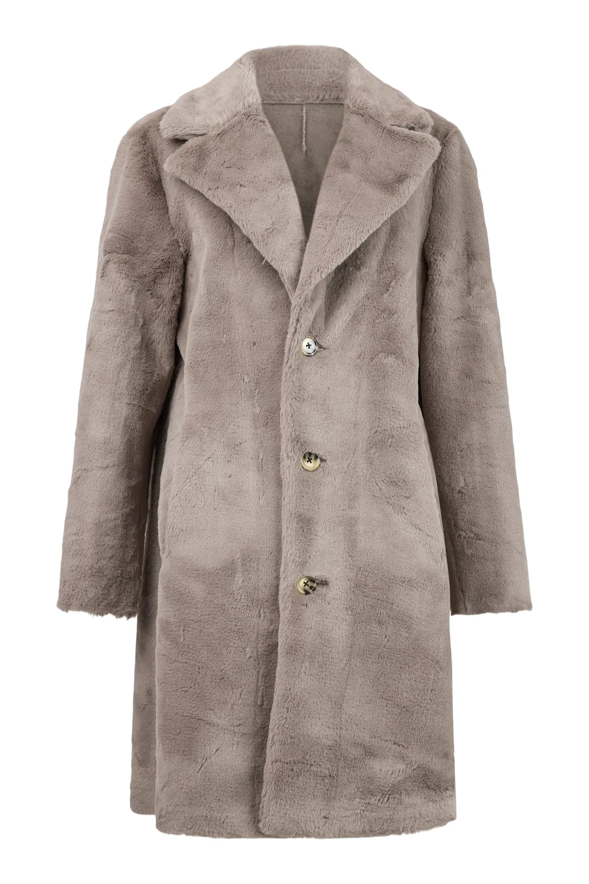 Normann Reversible Faux Fur Coat. Mink 2394