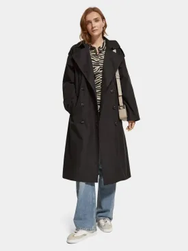 Oversized Belted Trench | Evening Black