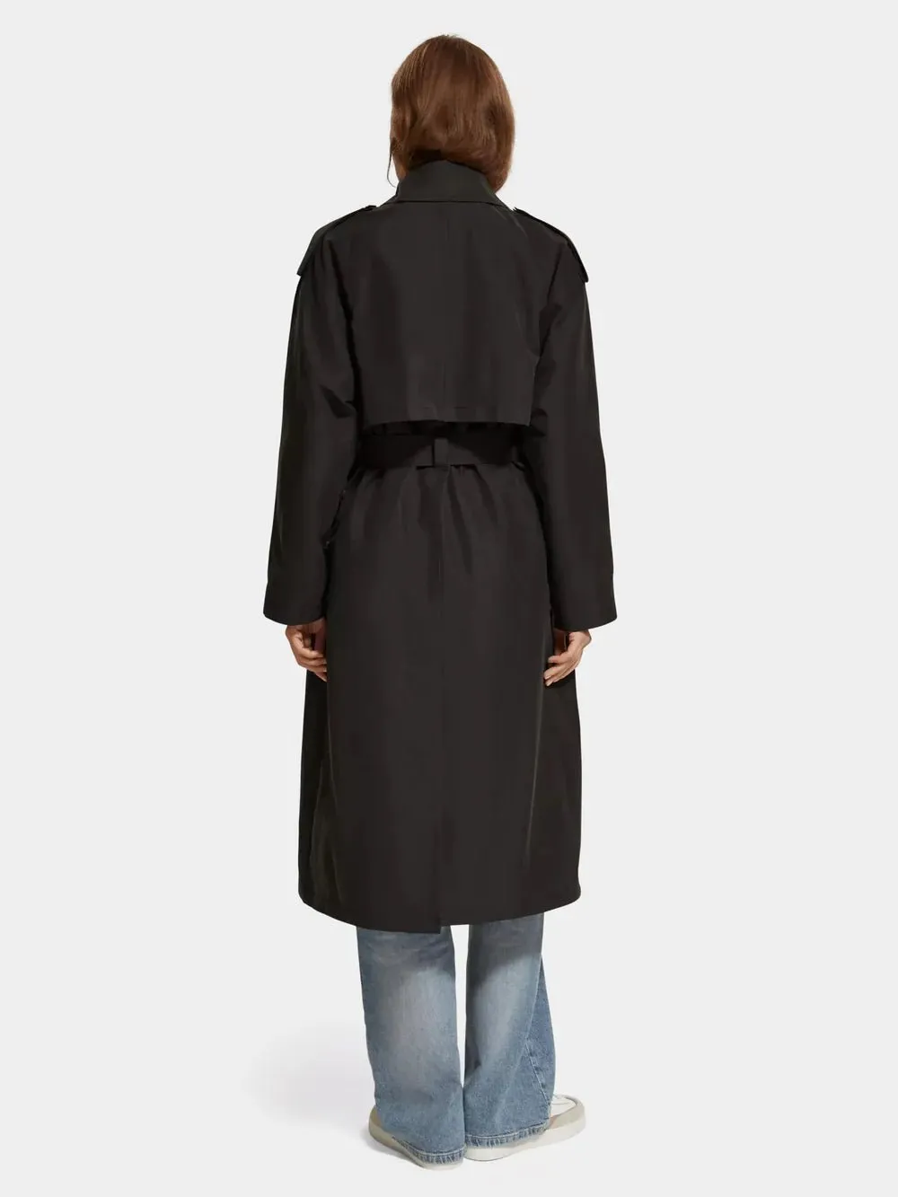 Oversized Belted Trench | Evening Black