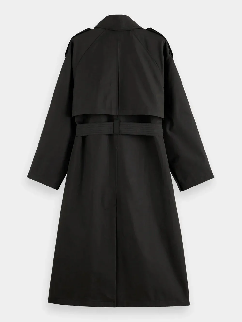 Oversized Belted Trench | Evening Black