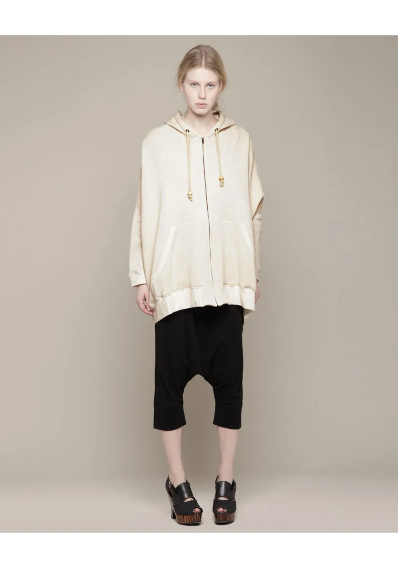 Oversized Hooded Sweat Jacket