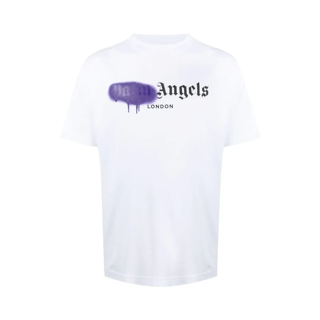 Palm Angels London Sprayed Logo T-shirt White