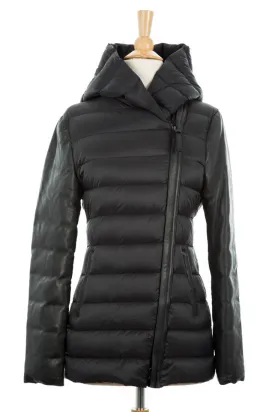 Rudy Down Jacket With Leather Trim