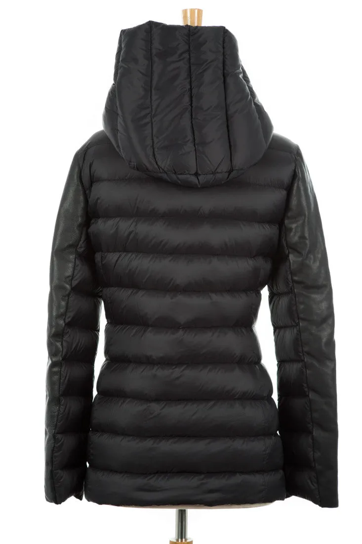 Rudy Down Jacket With Leather Trim