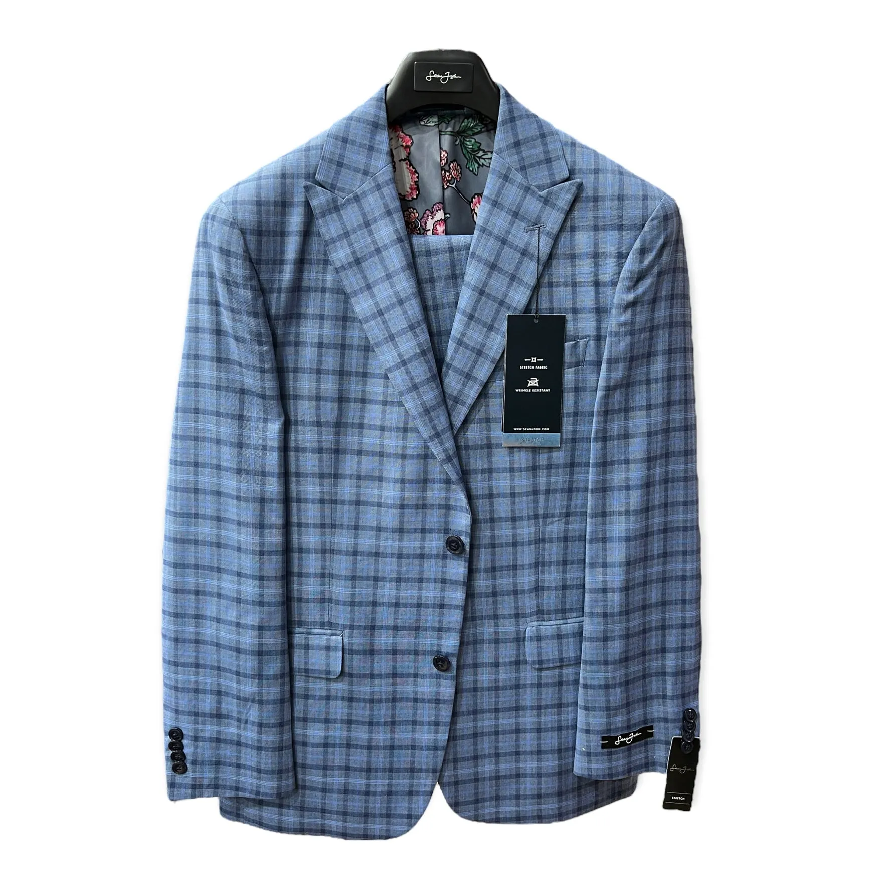 SEAN JOHN: Plaid 2pc. Suit 2137