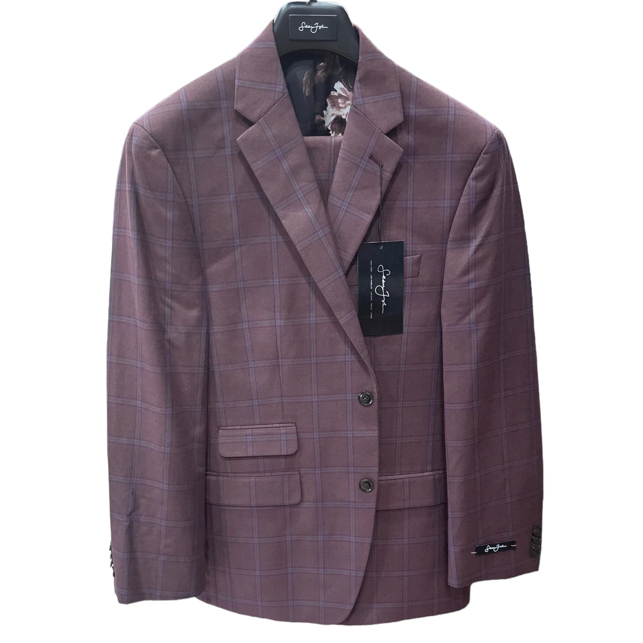 SEAN JOHN: Plaid 2pc. Suit 2217