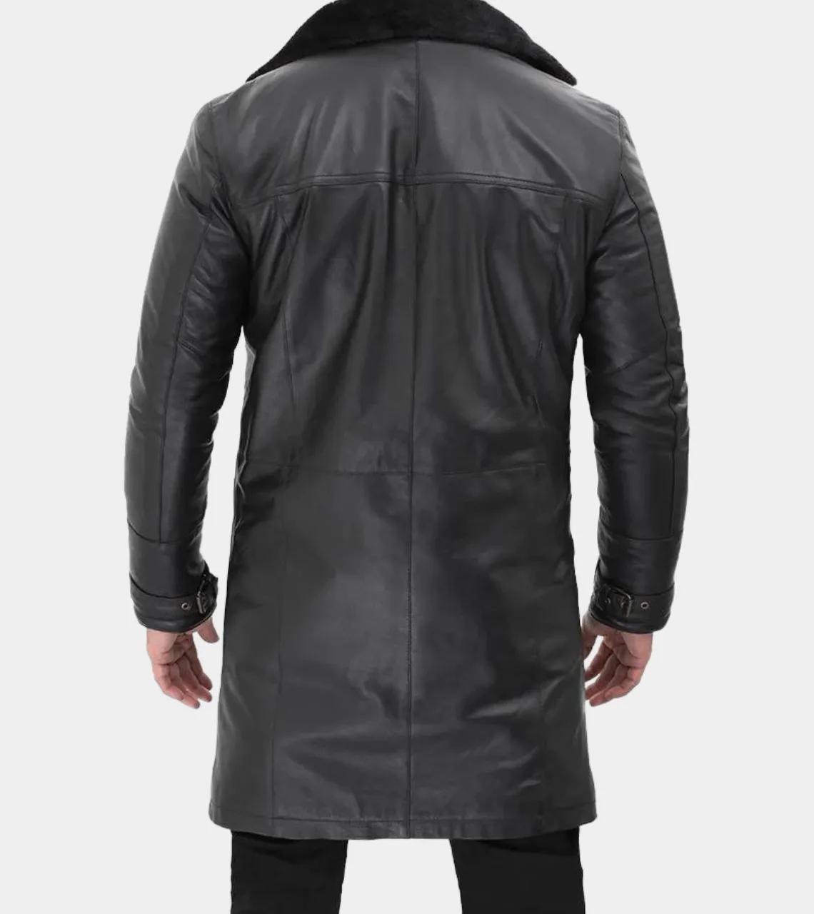 Shearling Lambskin Men's Leather Coat