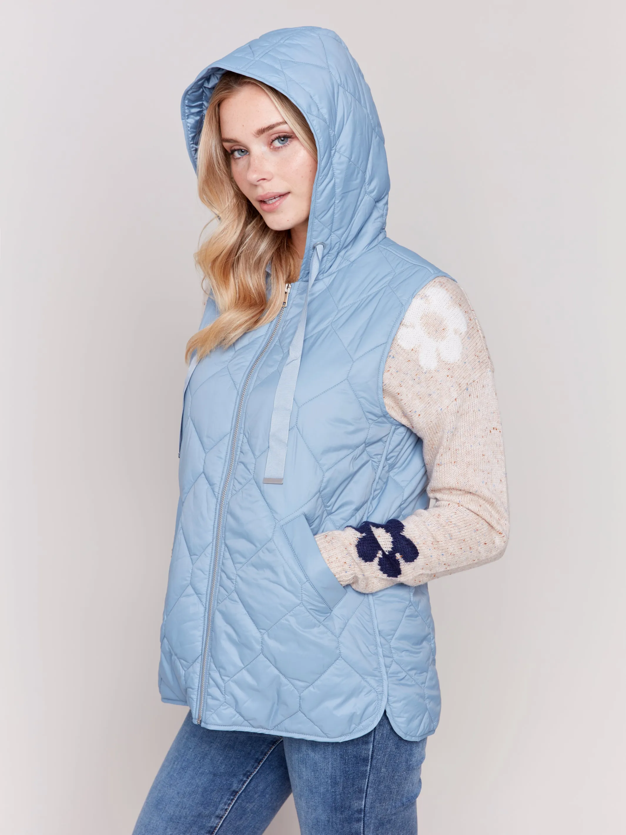 Short Quilted Puffer Vest